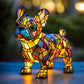 🐱🐶Lampa stołowa LED z rzeźbą szczeniaka w stylu colour blocking