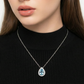 ✨Elegancki naszyjnik damski w kształcie łezki w kolorze niebieskim💎