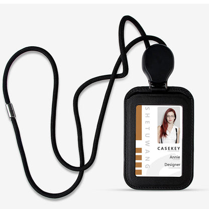 🔖Wysuwany uchwyt na dowód osobisty ze smyczą🛡️