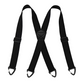 Męskie szelki typu X z zapięciem na karabińczyk