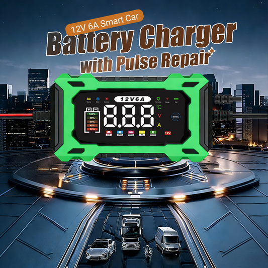 🔋 Inteligentna ładowarka samochodowa 12 V 6 A — z technologią regeneracji impulsowej