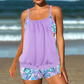 ✨ Dwuczęściowy damski tankini z bluzką i szortami 👙🌊