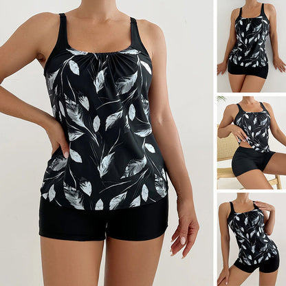 👙🌺 Damska dwuczęściowa kostium kąpielowy w kwiatowy wzór – modelujący sylwetkę – płatność przy odbiorze ✨✅