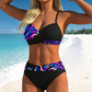 🌺 Jeden z najpopularniejszych damskich zestawów bikini z wysokim stanem i wzorem z 2026 roku