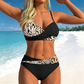 🌺 Jeden z najpopularniejszych damskich zestawów bikini z wysokim stanem i wzorem z 2026 roku