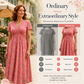 🌸 Kwiatowa sukienka z dekoltem V – kobiecy fason na każdą okazję! 👗✨