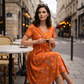 🌸 Kwiatowa sukienka z dekoltem V – kobiecy fason na każdą okazję! 👗✨