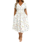 🌸 Kwiatowa sukienka z dekoltem V – kobiecy fason na każdą okazję! 👗✨