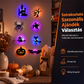 Samoprzylepne naklejki ścienne z motywem Halloween, świecące w ciemności