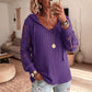 ✨ Bluza z dzianiny z kapturem, koronkowe kwiatowe rękawy, luźny fason | S‑3XL, 4 kolory