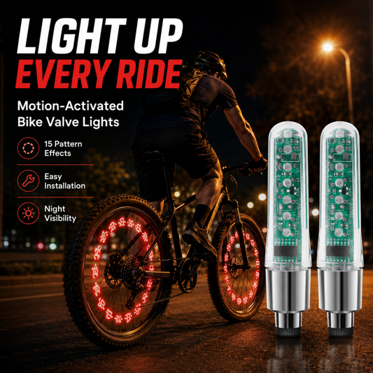 🚲💡 Wodoodporna lampka do zaworu rowerowego 🛡️