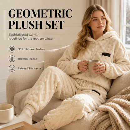 💖 Premium Comfort | Damski komplet z miękkiej, teksturowanej bluzy i spodni, 2-częściowy
