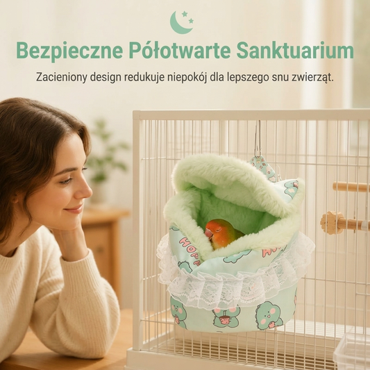 Ciepłe wiszące gniazdko dla małych zwierząt domowych
