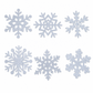 ❄️ Propozycje prezentów świątecznych — świecące naklejki ścienne w kształcie płatków śniegu | Magiczna dekoracja LED na zimową noc 🎁