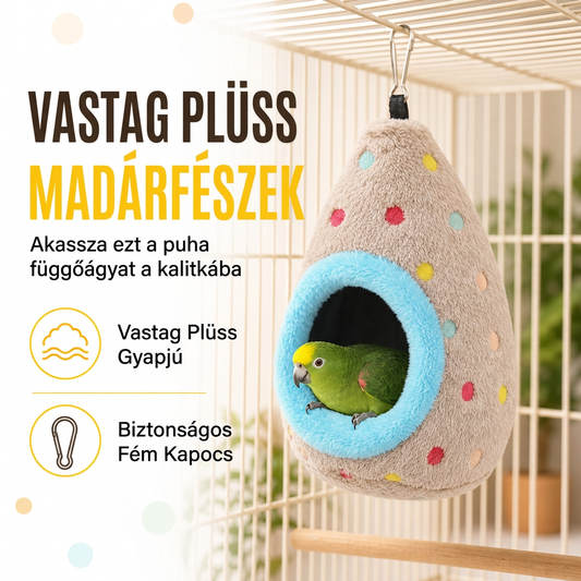 🥚50% RABATU NA OGRANICZONY CZAS!⚡Wisząca hamak dla ptaków – miękka, pluszowa kryjówka, ciepłe schronienie dla małych ptaszków✨