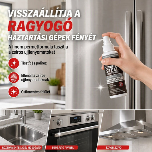 Wielofunkcyjny spray do czyszczenia i polerowania ze stali nierdzewnej