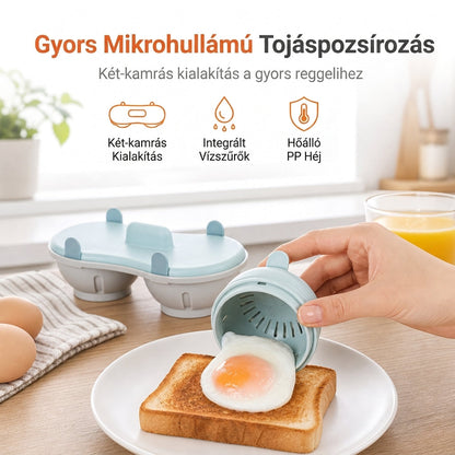 🥚 Parowar do jajek z dwoma komorami – szybkie gotowanie + łatwe czyszczenie! ✨