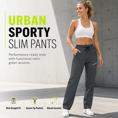👖Damskie spodnie sportowe na co dzień z kieszeniami na suwak – nie przegap tej okazji!