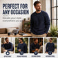 👕Klasyczny sweter z okrągłym dekoltem – uniwersalny i wygodny🧶 Męski klasyczny sweter z okrągłym dekoltem ✨