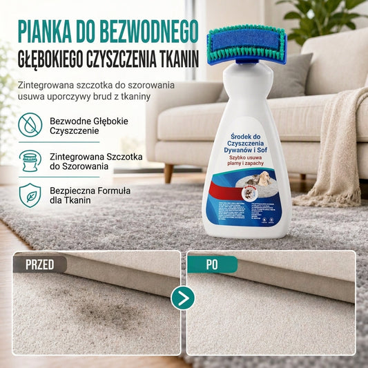 🔥AKCJA: PONAD 50 000 SPRZEDANYCH SZTUK✨Bezwodny środek czyszczący z pianką w szczotce, natychmiast usuwa plamy💰✅