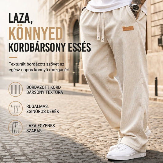 Męskie, lekkie spodnie z płótna bez zawartości tłuszczu, luźne, o prostym kroju