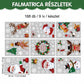 🎅🎄 Świąteczne statyczne naklejki na okna z PVC – łatwa w montażu dekoracja świąteczna ✨
