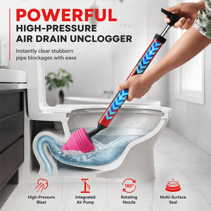 🚽 Urządzenie do udrożniania rur za pomocą sprężonego powietrza pod wysokim ciśnieniem – do szybkiego czyszczenia toalet i rur, łatwe w użyciu✨