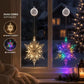🥳WYPRZEDAŻ 2026 🎄✨Świąteczne lampki okienne typu „zrób to sam” z przyssawkami – bez wiercenia, bez śladów, zasilane bateryjnie i wielokrotnego użytku. Różnorodne świąteczne kształty, ciepły lub kolorowy blask! 🪟💚